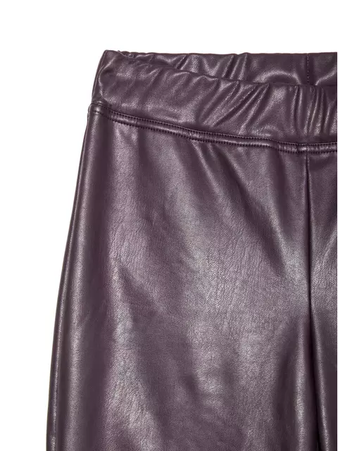 Ультрамягкие леггинсы из искусственной кожи с термоэффектом elite bordo, 18С-553ТСП, 170-90/XS, CONTE ELEGANT,  - 5