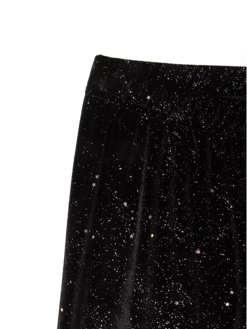 Черные бархатные леггинсы с металлическими блестками star nero, 18С-562ТСП, 170-94/S, CONTE ELEGANT,  - 7