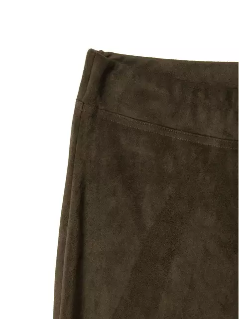 Ультрамягкие леггинсы из искусственной замши velvet khaki, 18С-563ТСП, 170-98/M, CONTE ELEGANT,  - 7