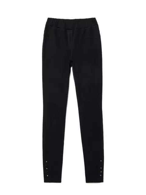 Джеггинсы женские с металлическим декором vegas black, 18С-691ТСП, 170-90/XS, CONTE ELEGANT,  - 3