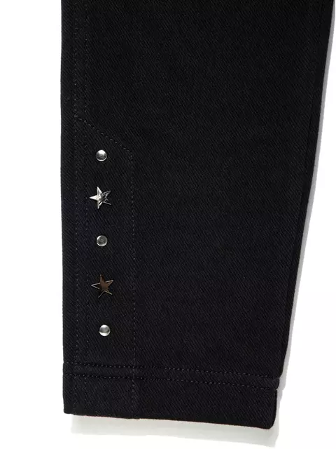 Джеггинсы женские с металлическим декором vegas black, 18С-691ТСП, 170-90/XS, CONTE ELEGANT,  - 7