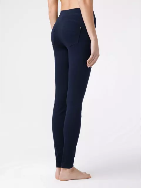 Леггинсы женские conte моделирующие джеггинсы с эффектом "push up" in cosmo dark navy, 18С-689ТСП, 170-90/XS, CONTE ELEGANT,  - 2