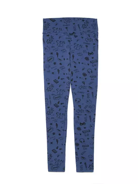 Ультракомфортные леггинсы для беременных с трендовым рисунком mama art denim, 18С-592ТСП, 170-106/XL, CONTE ELEGANT,  - 4