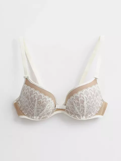 Бюстгальтер женский с эффектом push-up venus tb1075 приглушенно-белый, 19С-0003КСП, 80D, CONTE ELEGANT,  - 4
