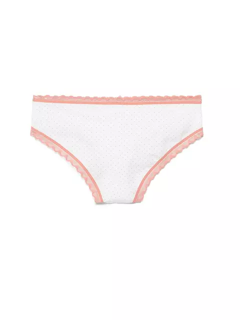 Трусы женские "бикини" lazy days conte lb 1003 (в коробке) white-dusty rose, 18С-791ТСП, 98/M, CONTE ELEGANT,  - 4