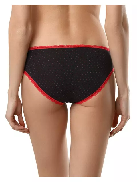 Трусы женские "бикини" lazy days conte lb 1003 (в коробке) black-red, 18С-791ТСП, 98/M, CONTE ELEGANT,  - 2