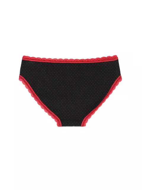 Трусы женские "бикини" lazy days conte lb 1003 (в коробке) black-red, 18С-791ТСП, 98/M, CONTE ELEGANT,  - 4