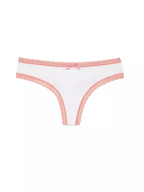 Трусы женские "стринг" lazy days conte lst 1004 (в коробке) white-dusty rose, 18С-792ТСП, 90/XS, CONTE ELEGANT,  - 3