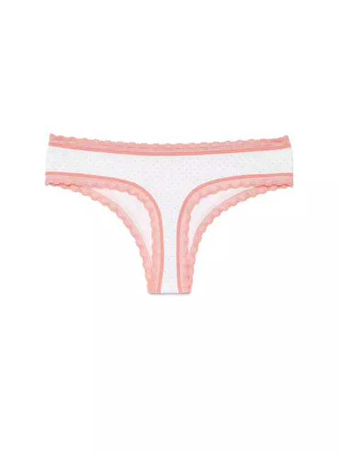 Трусы женские "стринг" lazy days conte lst 1004 (в коробке) white-dusty rose, 18С-792ТСП, 90/XS, CONTE ELEGANT,  - 4