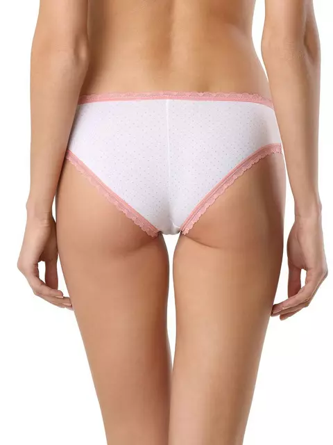Трусы женские "хипстер" lazy days conte lhp 1005 (в коробке) white-dusty rose, 18С-793ТСП, 106/XL, CONTE ELEGANT,  - 2