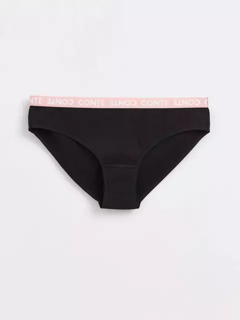Трусы женские «бикини» из премиального хлопка energy lb 1296 black, 20С-1240ТСП, 90/XS, CONTE ELEGANT,  - 3