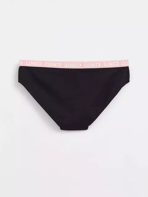 Трусы женские «бикини» из премиального хлопка energy lb 1296 black, 20С-1240ТСП, 90/XS, CONTE ELEGANT,  - 4