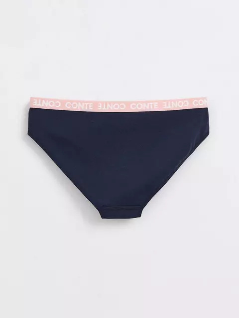 Трусы женские «бикини» из премиального хлопка energy lb 1296 deep blue, , 90/XS, CONTE ELEGANT, - 2