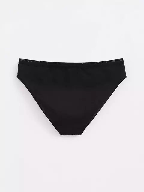 Трусы женские «бикини» из премиального хлопка classic basic lb 1347 black, , 90/XS, CONTE ELEGANT, - 2