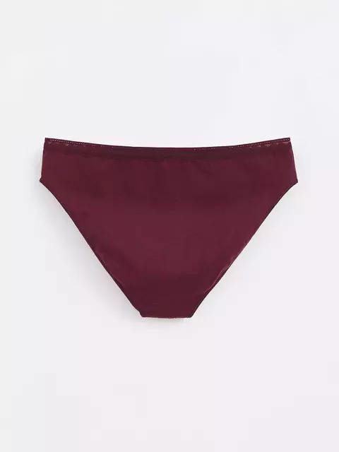 Трусы женские «бикини» из премиального хлопка classic basic lb 1347 bordo, , 90/XS, CONTE ELEGANT, - 2