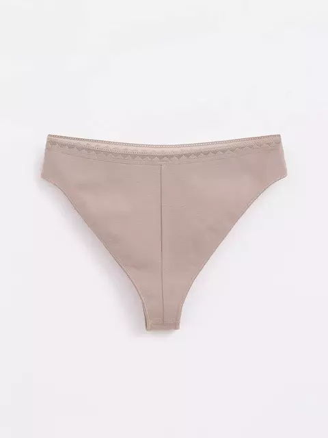 Трусы женские "бразилиана" c высокой посадкой classic basic lbr 1350 cappuccino, , 94/S, CONTE ELEGANT, - 2