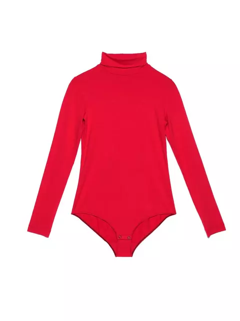 Женская боди-водолазка из вискозы lbd 1029 flame red, 19С-818ТСП, 164-100-106/XL, CONTE ELEGANT,  - 5