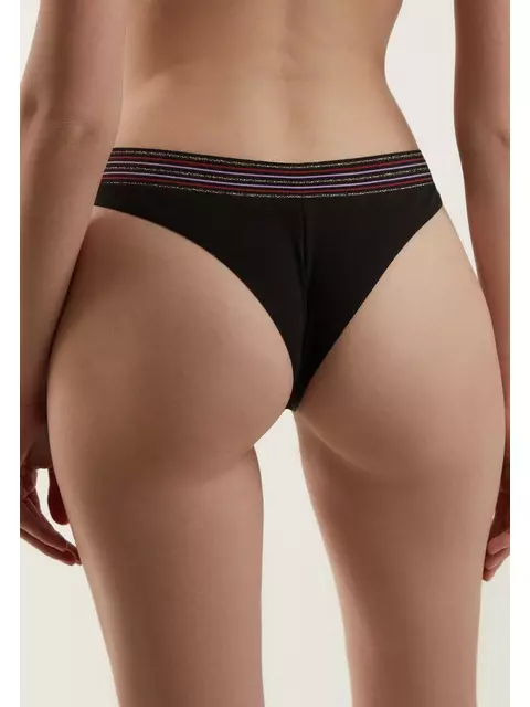 Трусы женские бразилиана new cut lbr 1502 black, , 98/M, CONTE ELEGANT, - 2