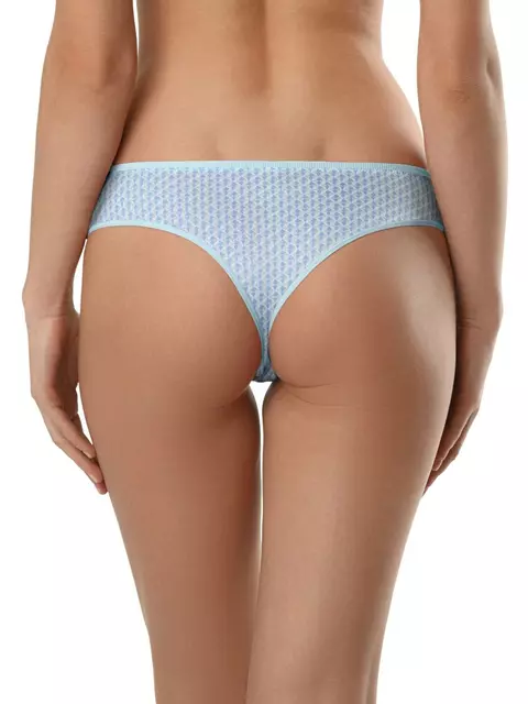 Трусы женские-танга mosaique rp6048 голубой набивной, 19С-0001КСП, 90/XS, CONTE ELEGANT,  - 2