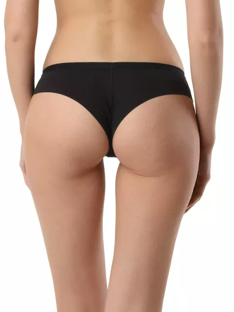 Хлопковые женские трусы «танга» assorti rp6107 черный, 20С-0041КСП, 94/S, CONTE ELEGANT,  - 2