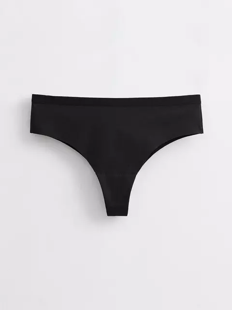 Хлопковые женские трусы «танга» assorti rp6107 черный, 20С-0041КСП, 94/S, CONTE ELEGANT,  - 3