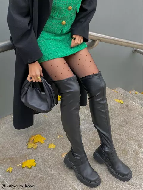 Колготки фантазийные с точками conte dots nero, 14С-48СП, 3, CONTE ELEGANT,  - 4