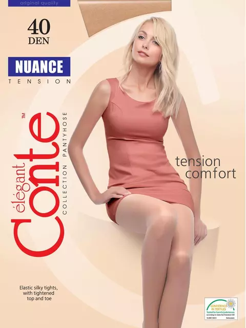 Классические колготки nuance 40 den bronz, 8С-37СП, 2, CONTE ELEGANT,  - 6