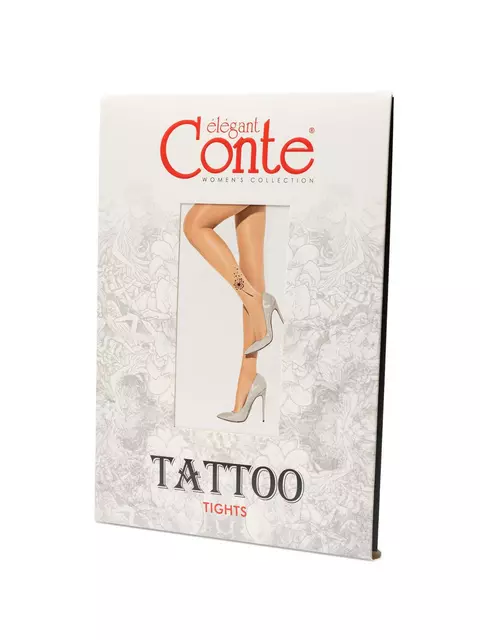 Колготки tattoo conte light love 003 bronz, , 3, CONTE ELEGANT, - 1