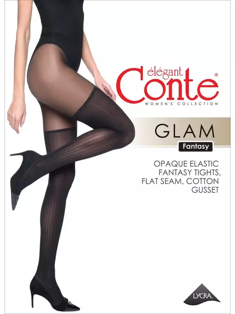 Колготки женские conte fantasy glam nero, , 2, CONTE ELEGANT, - 1