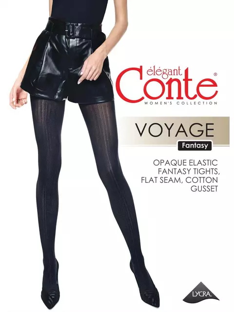 Колготки женские conte fantasy voyage nero, , 5, CONTE ELEGANT, - 1