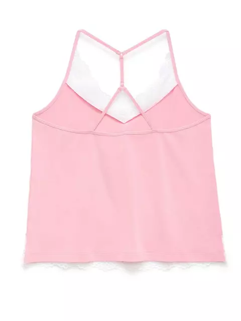 Топ женский из бамбукового полотна с кружевом comfort loungewear comfort loungewear lhw 989 primerose pink, 19С-777ТСП, 170-100/XL, CONTE ELEGANT,  - 2