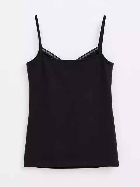 Топ женский из премиального хлопка classic basic lt 1346 black, 20С-1328ТСП, 170-84/XS, CONTE ELEGANT,  - 2