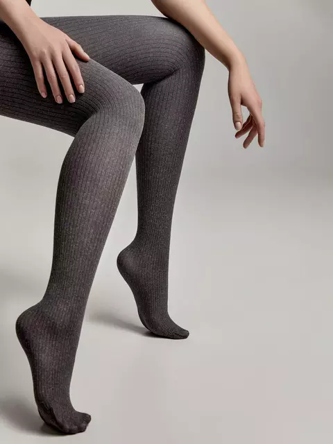 Меланжевые женские колготки conte story grey, , 3, CONTE ELEGANT, - 3