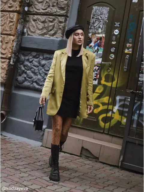 Фантазийные колготки с рисунком "точки" pois bronz, 19С-103СП, 3, CONTE ELEGANT,  - 5