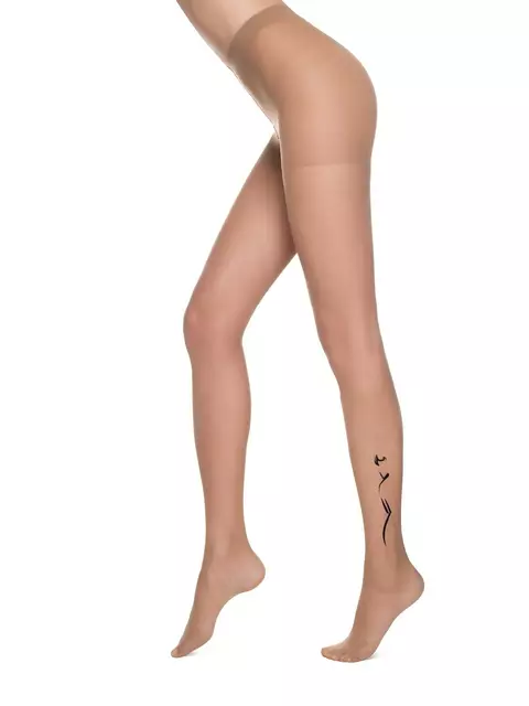 Колготки с тату-рисунком conte femme bronz, 19С-108СП, 4, CONTE ELEGANT,  - 4