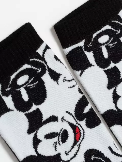 Короткие женские носки с рисунками минни маус ©disney 360 черно-белый, , 36-39 (23-25), , - 4