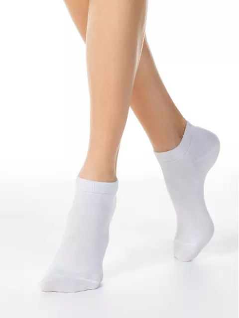 Короткие женские носки esli 000 белый, 19С-149СПЕ, 36-39 (23-25), ESLI,  - 1