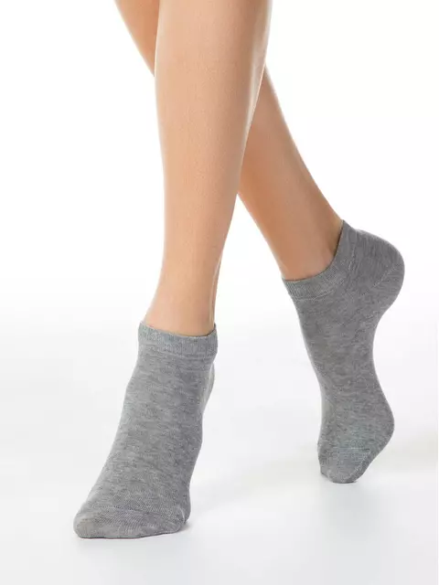 Короткие женские носки esli 000 серый, 19С-149СПЕ, 36-39 (23-25), ESLI,  - 1
