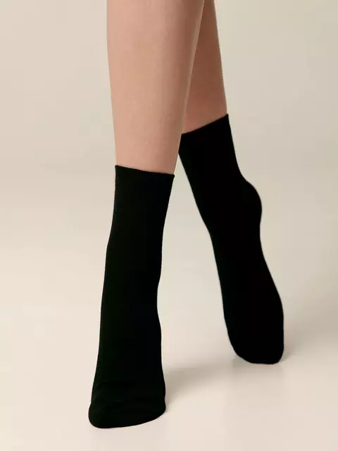 Классические женские носки из органического хлопка biofil® 000 черный, 21С-107СП, 36-37 (23), CONTE ELEGANT,  - 1