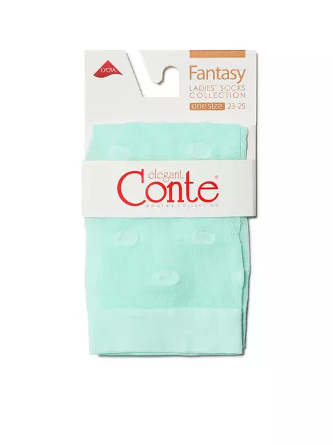 Носки женские в горошек fantasy 16с-124сп turquoise, 16С-124СП, 36-39 (23-25), CONTE ELEGANT,  - 3