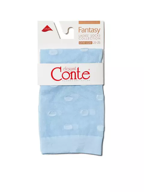 Носки женские в горошек fantasy 16с-124сп light blue, 16С-124СП, 36-39 (23-25), CONTE ELEGANT,  - 3