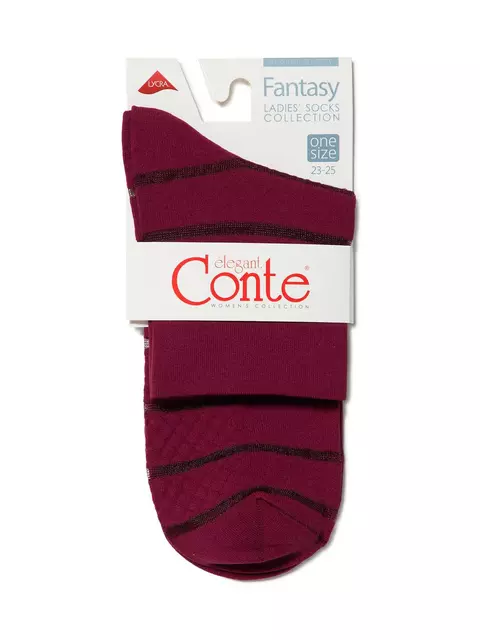 Носки женские conte fantasy bordo, 16С-85СП, 36-39 (23-25), CONTE ELEGANT,  - 3