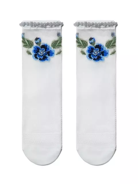 Носки женские conte fantasy (с пикотом из люрекса) 138 белый, 18С-19СП, 38-39 (25), CONTE ELEGANT,  - 2