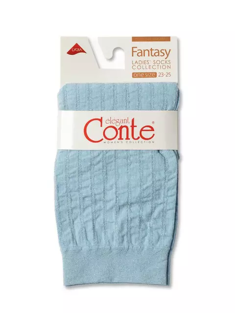 Носки женские conte fantasy в полоску с люрексом light blue, 19С-25СП, 36-39 (23-25), CONTE ELEGANT,  - 3