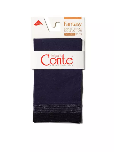 Носки женские conte fantasy с сияющим бортиком из двухцветного люрекса marino, 19С-26/1СП, 36-39 (23-25), CONTE ELEGANT,  - 3