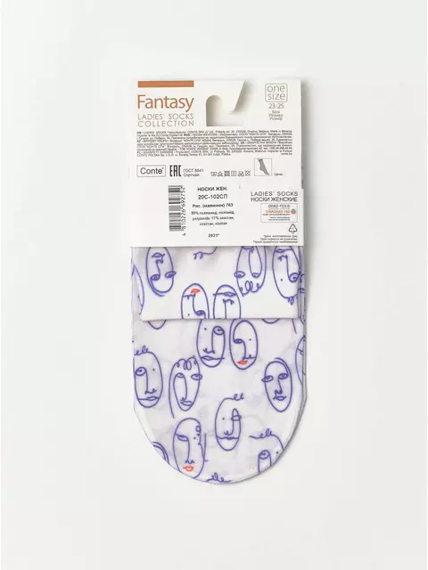 Носки женские conte fantasy с рисунком 763 mix, 20С-102СП, 36-39 (23-25), CONTE ELEGANT,  - 5