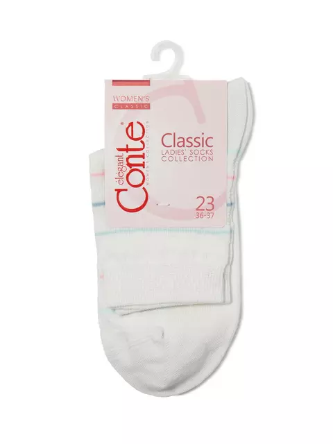 Носки женские хлопковые conte classic 088 белый, 15С-15СП, 36-37 (23), CONTE ELEGANT,  - 3