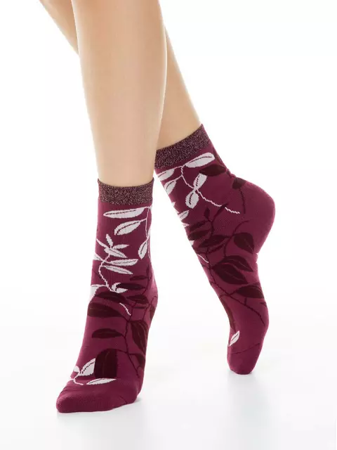 Махровые женские носки comfort 213 лиловый, 17С-64СП, 38-39 (25), CONTE ELEGANT,  - 1