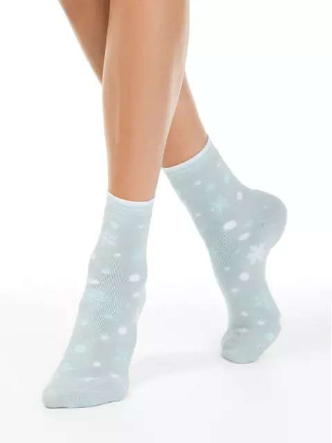 Махровые женские носки conte comfort 197 бледно-бирюзовый, , 38-39 (25), CONTE ELEGANT, - 1