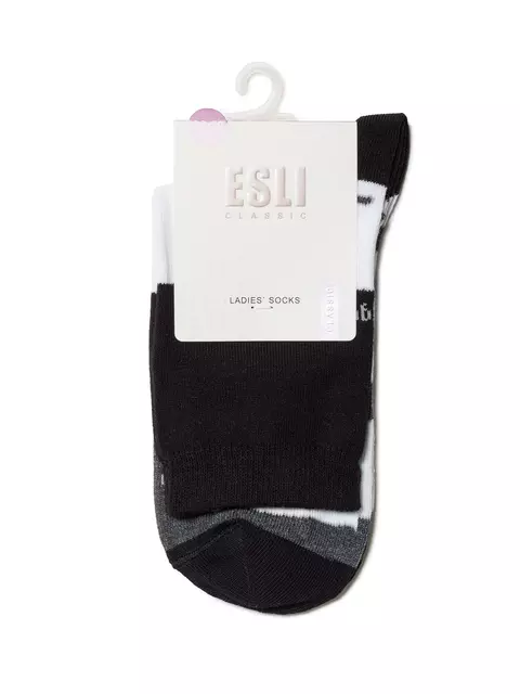 Носки женские esli classic 114 темно-серый, 15С-20СПЕ, 36-37 (23), ESLI,  - 3